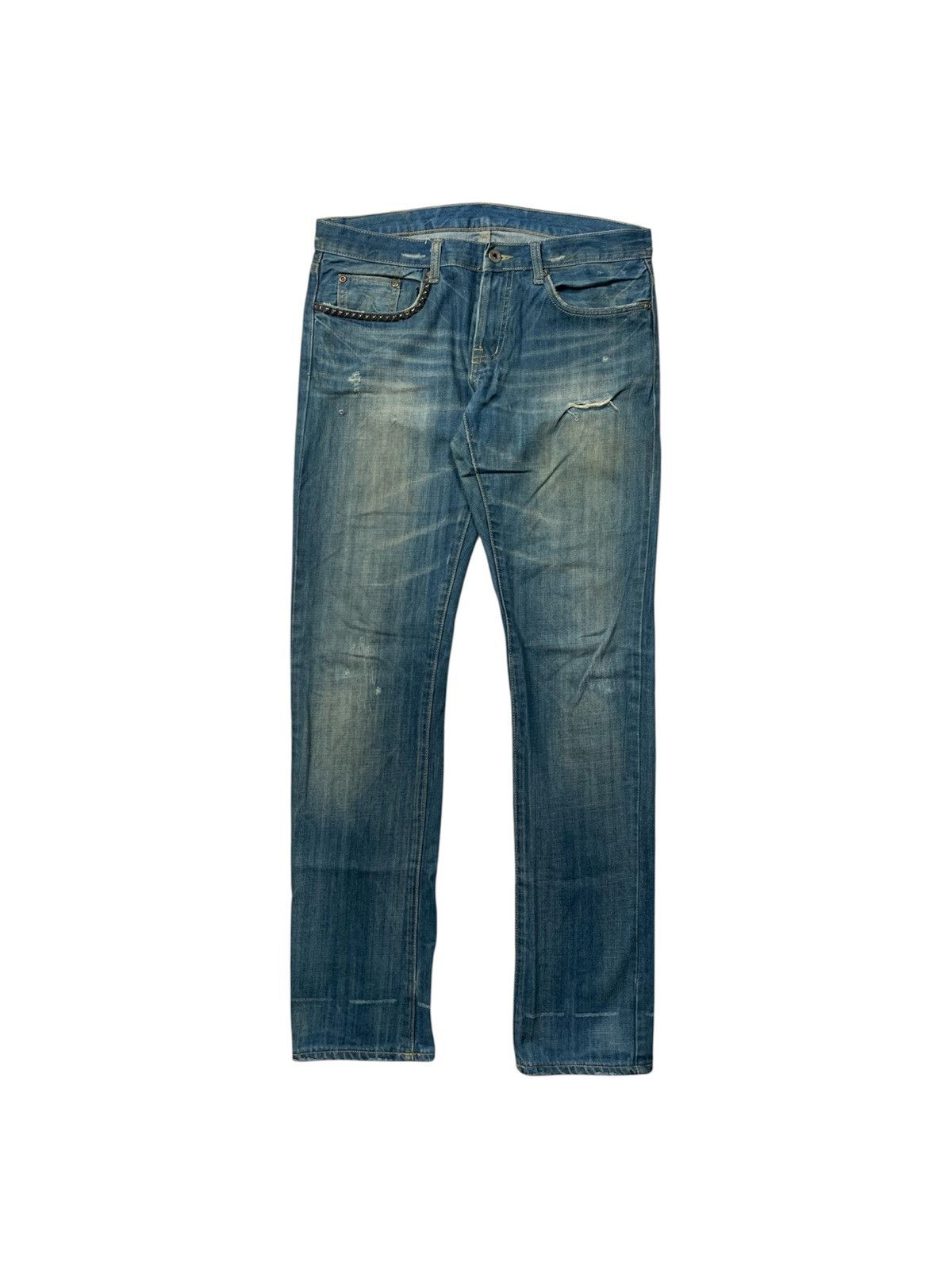 Hysteric glamour X Andy warhol distressed jeans