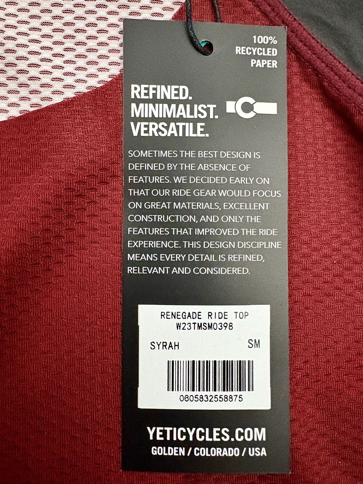 Yeti Yeti Cycles Renegade Ride Men’s Cycling Gym Jersey Sz S Size US S / EU 44-46 / 1 - 12 Thumbnail