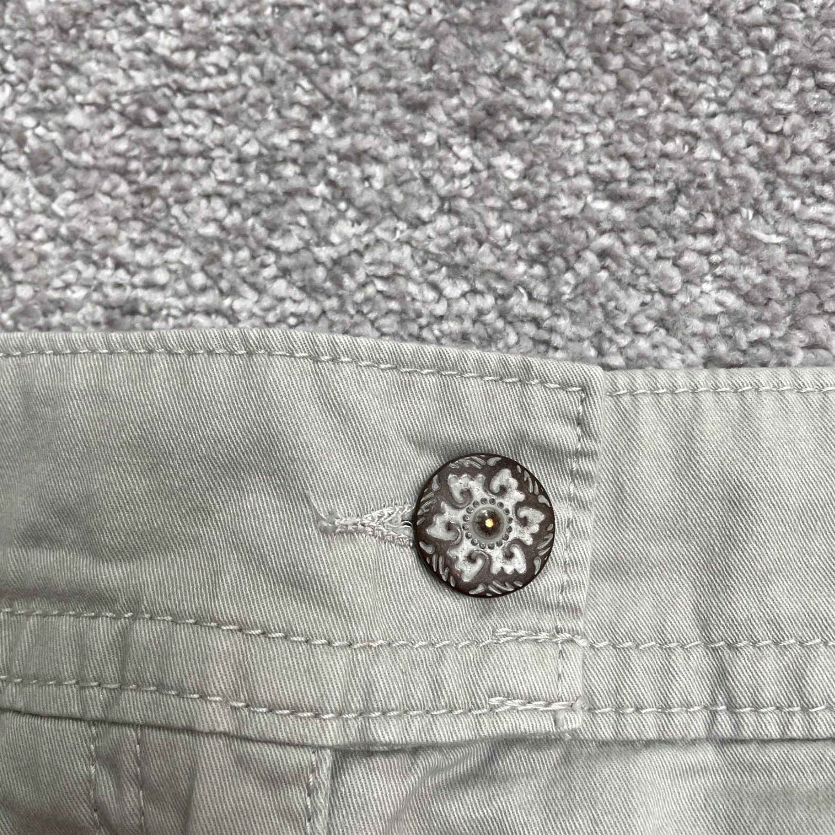 Avenue Avenue Signature Pants Womens 18 Beige Chino Wide Leg Mid Rise Pockets 41x29 Size 40" / US 18 - 4 Thumbnail