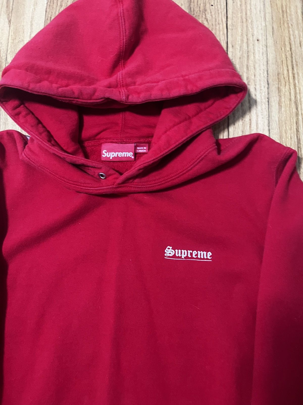 Supreme Supreme Mary Hooded Sweatshirt ‘Red’ Size US M / EU 48-50 / 2 - 4 Thumbnail
