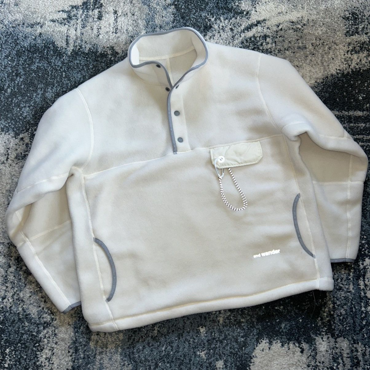 And Wander 574-4281144 031 and wander wool fleece pullover quartersnap Size US XL / EU 56 / 4 - 2 Thumbnail