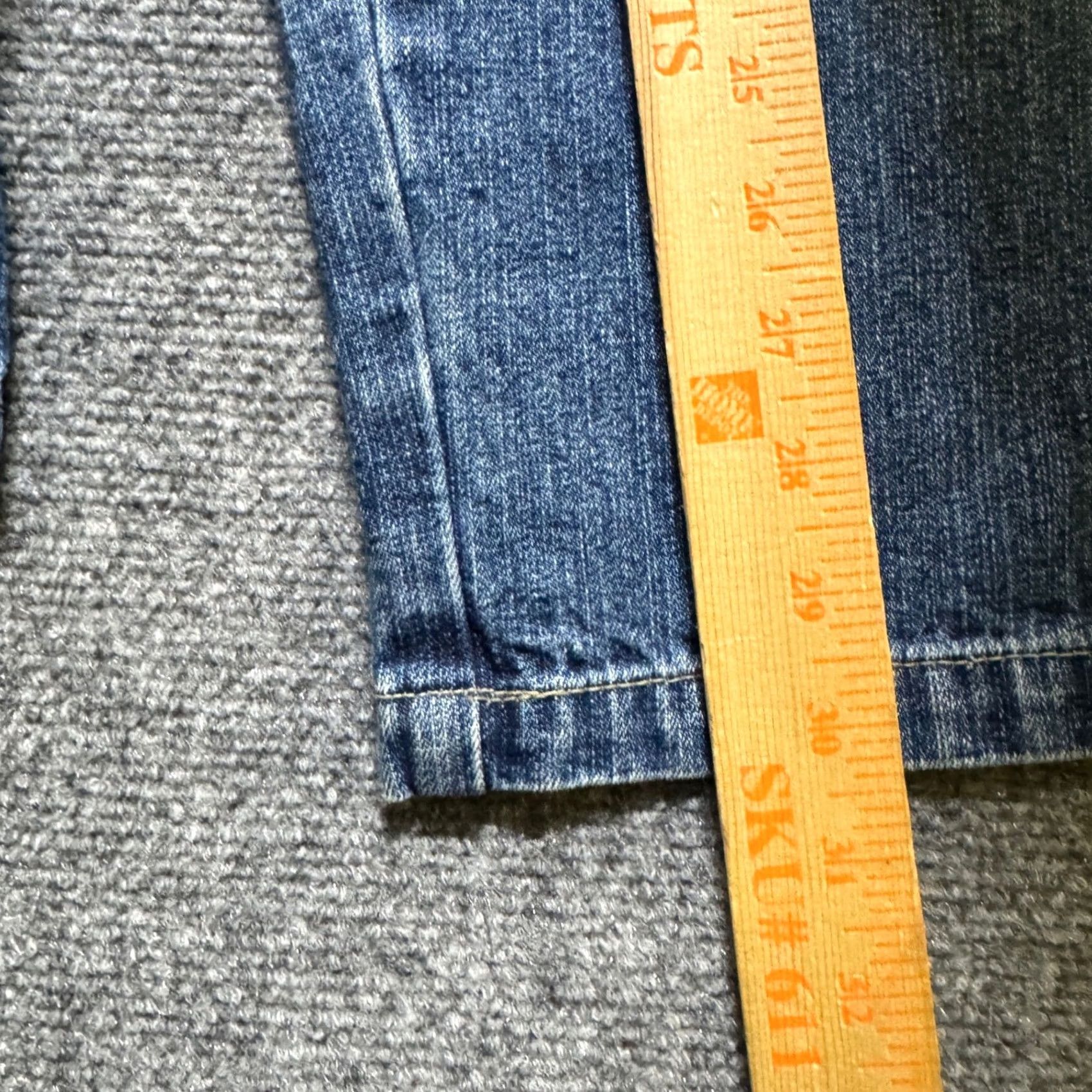 Denime Knobetta Jeans Men 34x30 Light Wash Wide-Leg Denim Blue Graphic Cotton Jeans Mens 34x30 Blue Size US 34 / EU 50 - 6 Thumbnail