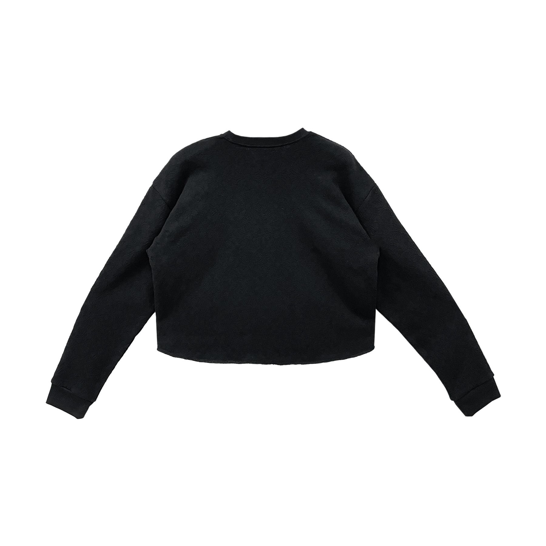 Chrome Hearts Chrome Hearts Tonal Monogram Cross Black Cropped Sweatshirt Size S / US 4 / IT 40 - 2 Thumbnail