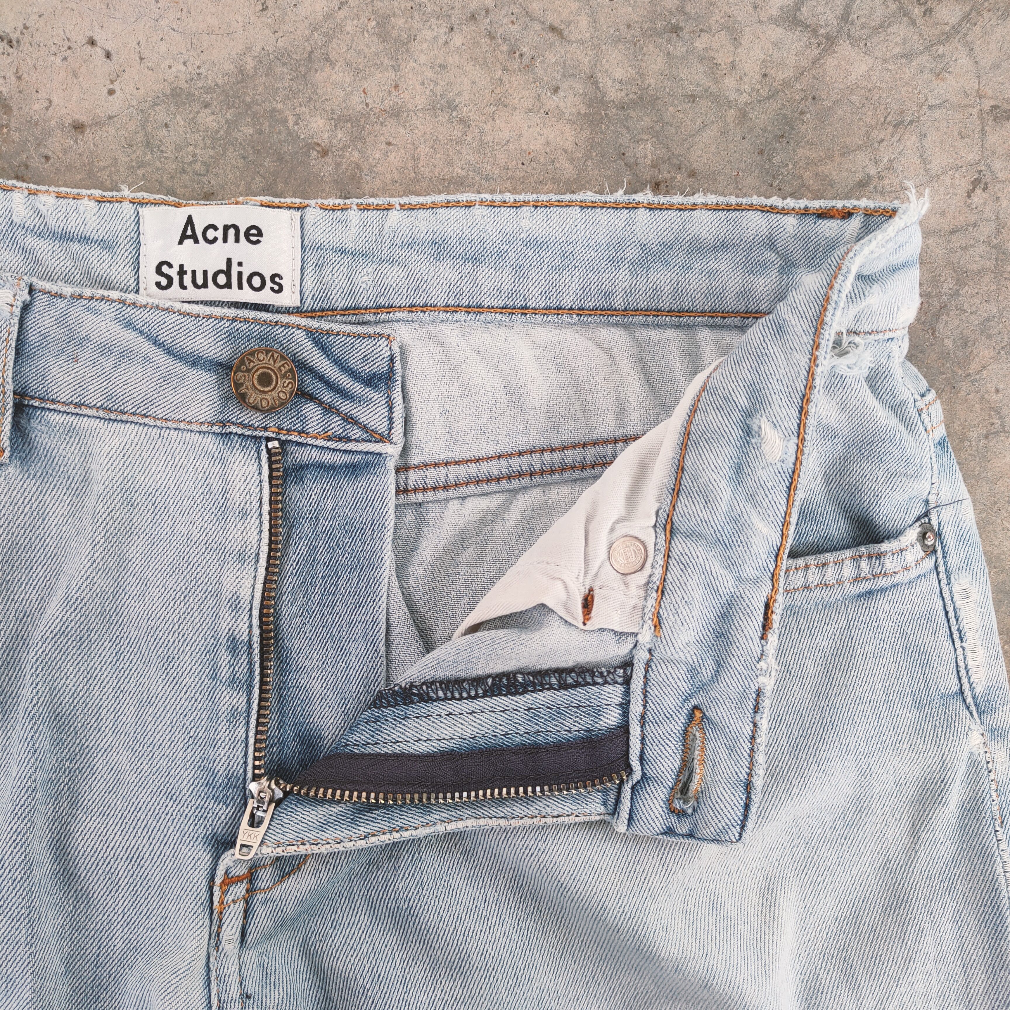 Acne Studios VINTAGE ACNE STUDIO SOFT DENIM DISTRESSED FADED JEANS PANTS Size US 30 / EU 46 - 5 Thumbnail