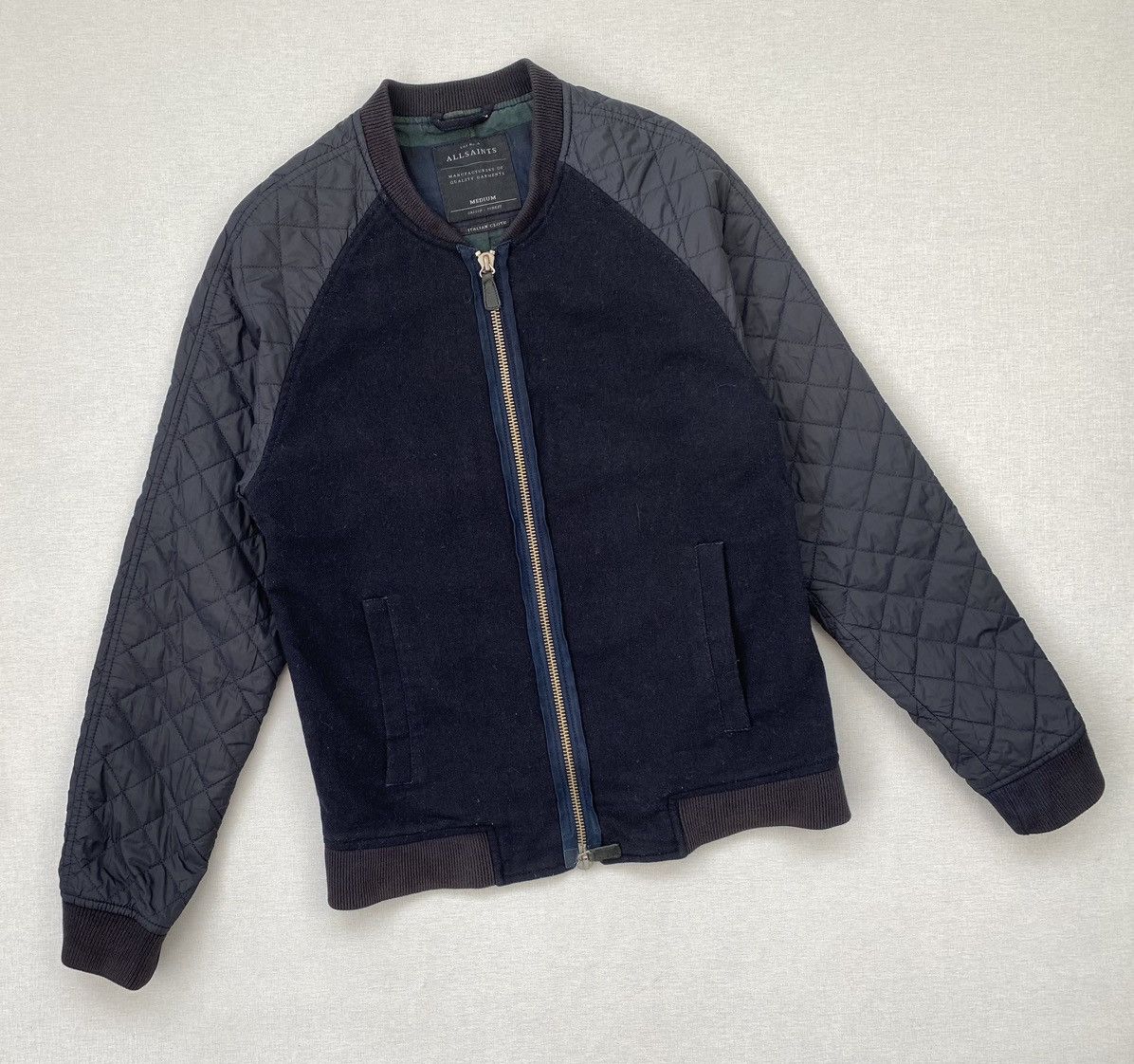 Allsaints Men’s Allsaints Host Bomber Wool Jacket Size M Size US M / EU 48-50 / 2 - 1 Thumbnail