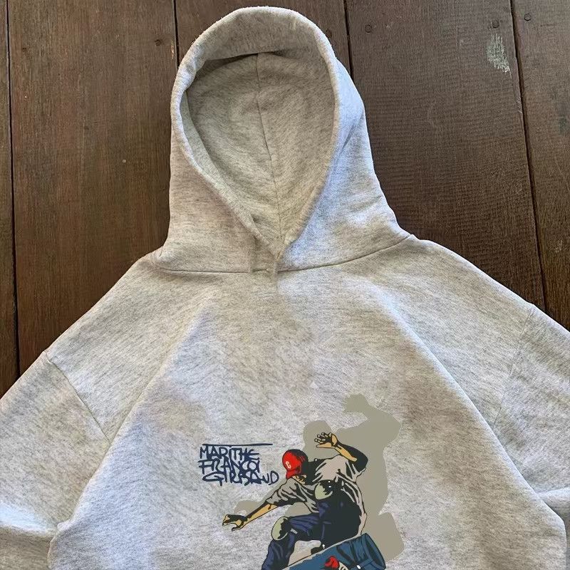 Japanese Brand × Vintage Grey Vintage Snowboard Graphic Casual Hoodie Size US L / EU 52-54 / 3 - 2 Thumbnail