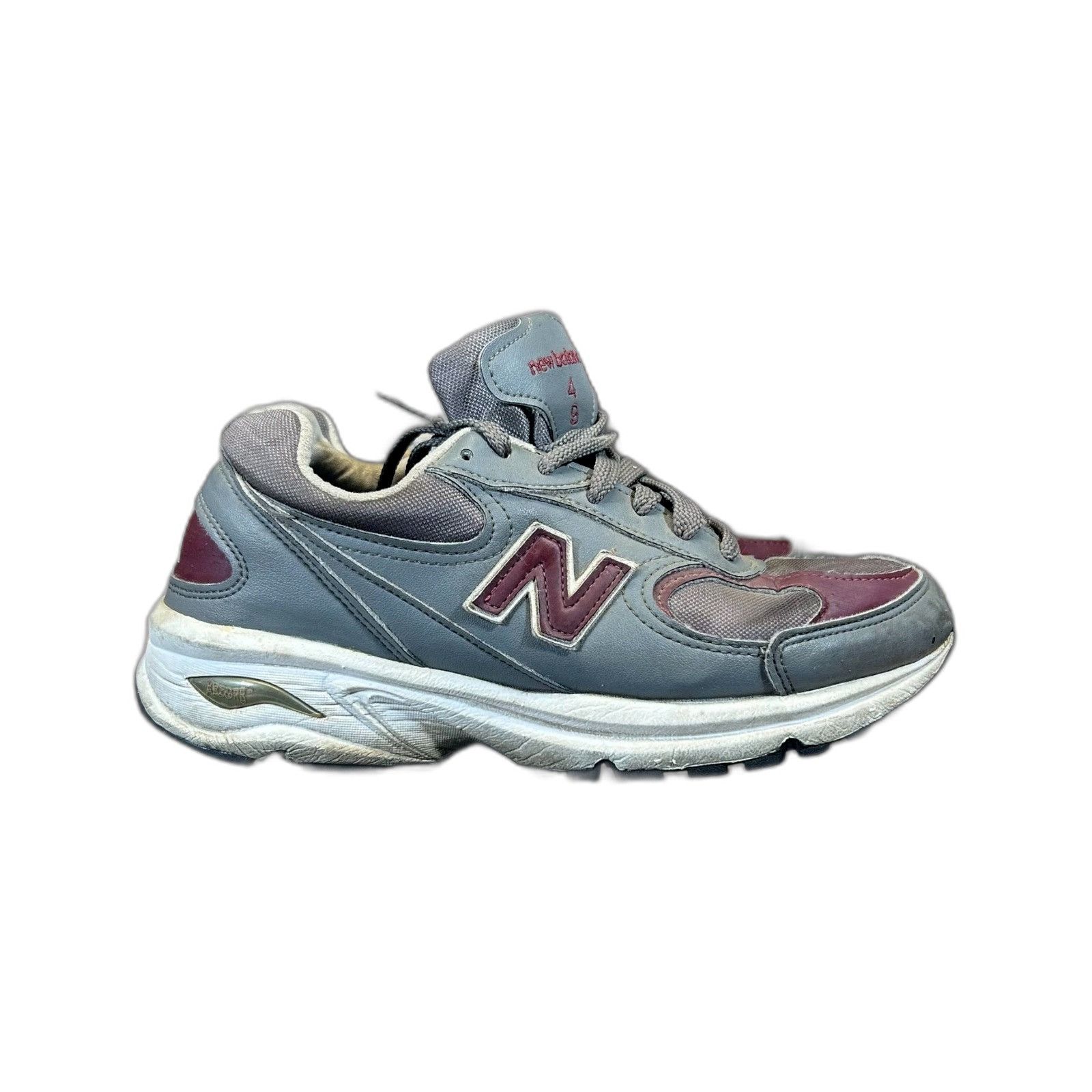 New Balance New Balance M498GB Grey Burgundy Running Walking Shoes Size Size US 7 / EU 40 - 1 Thumbnail