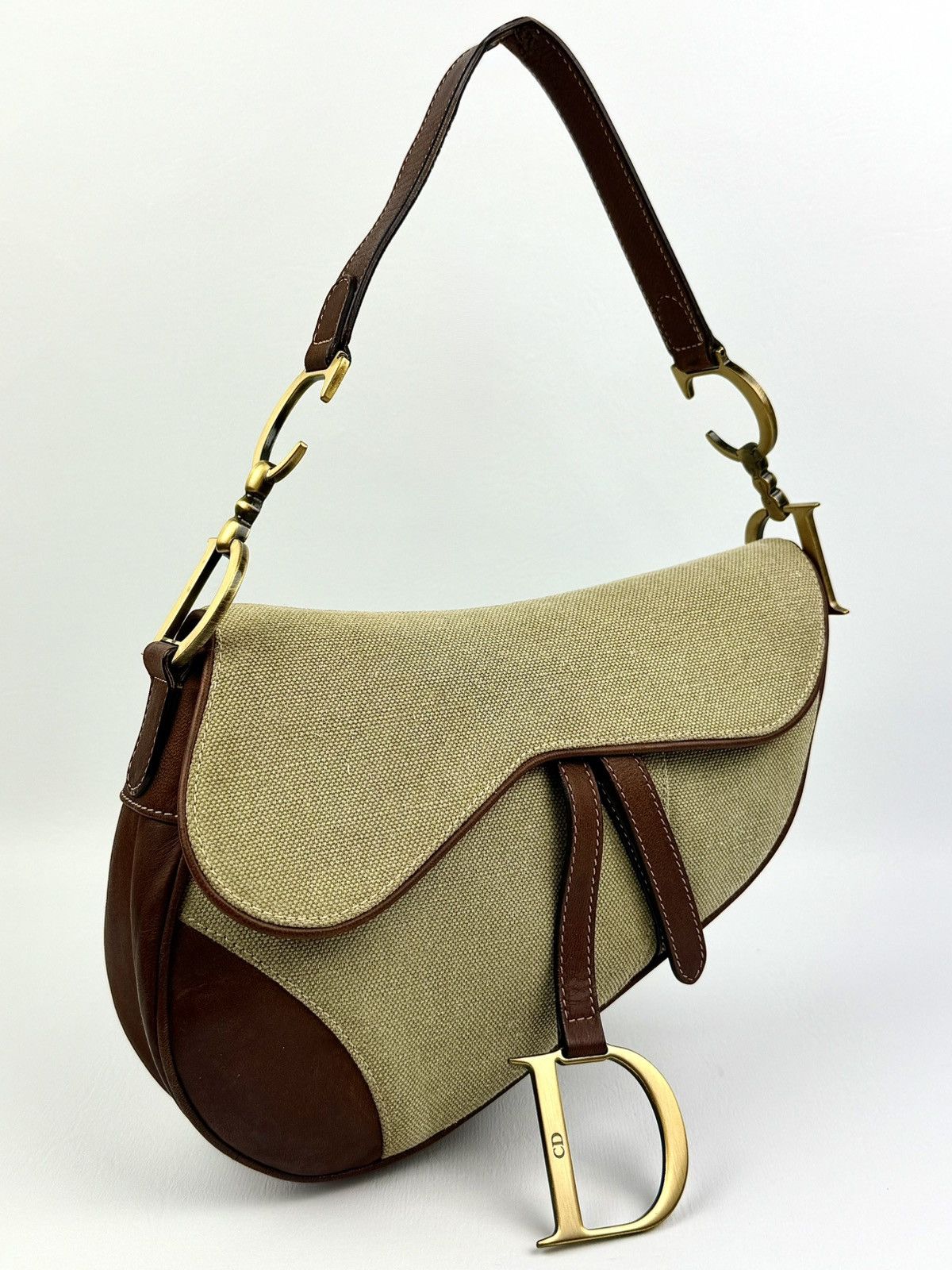 Dior Dior - John Galliano - SS/03 - Khaki & Brown - Saddle Size ONE SIZE - 2 Thumbnail