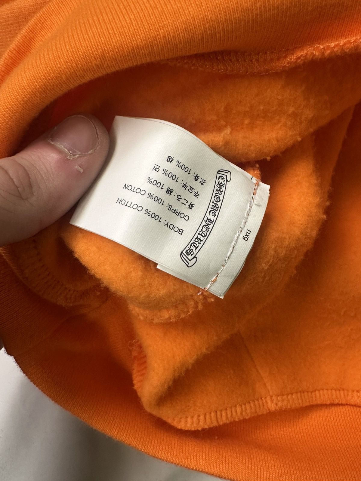 Chrome Hearts × Off-White Chrome Hearts x Off-White Scroll Orange Hoodie Size US S / EU 44-46 / 1 - 4 Thumbnail