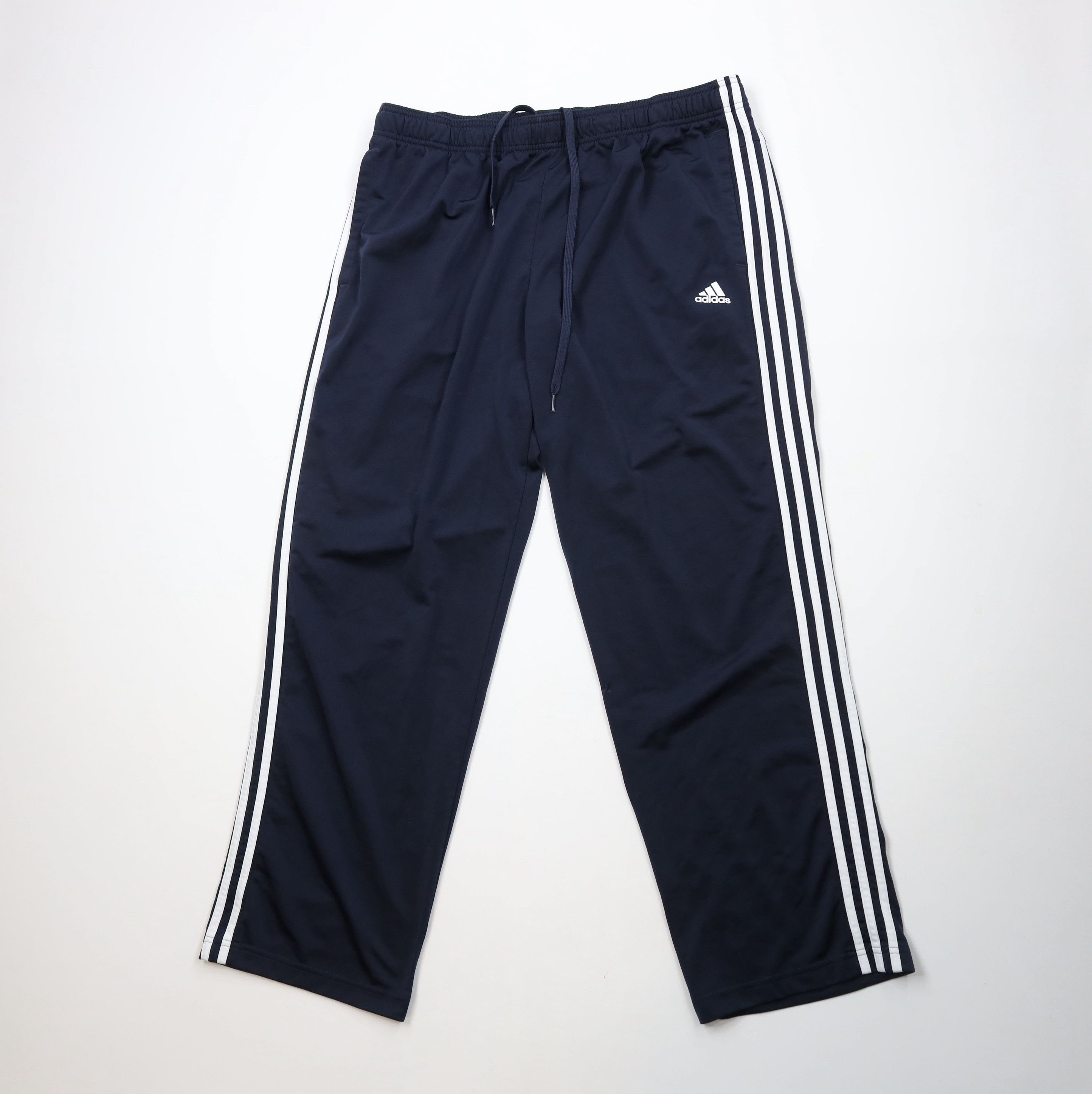 Adidas × Vintage Vintage Y2K Adidas Striped Wide Leg Sweatpants Pants Blue Size US 38 / EU 54 - 1 Thumbnail