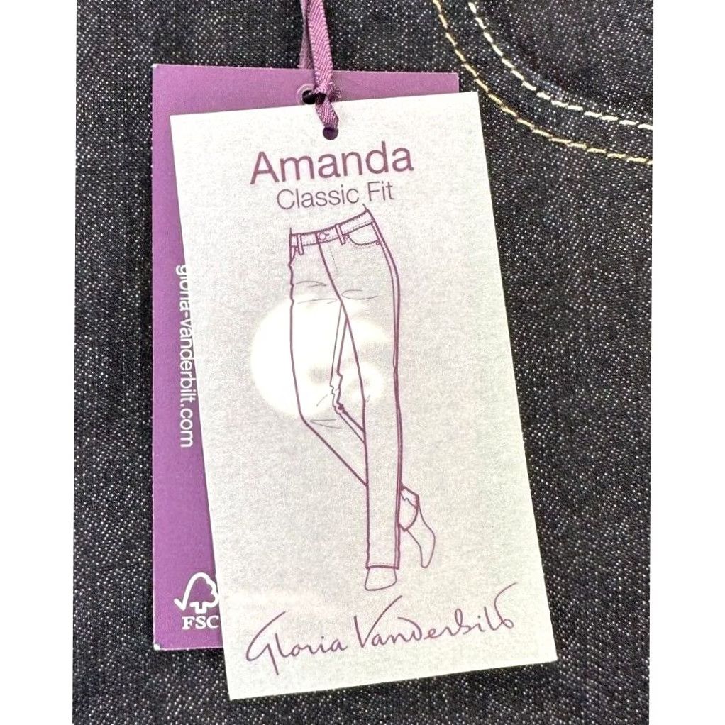 Gloria Vanderbilt Gloria Vanderbilt Amanda Jeans Womens 8 Petite Navy Classic Fit Denim Ladies NEW Jeans Straight 8 Petite Navy Blue Classic Fit Mens Womens Girls Size 30" / US 8 / IT 44 - 5 Thumbnail
