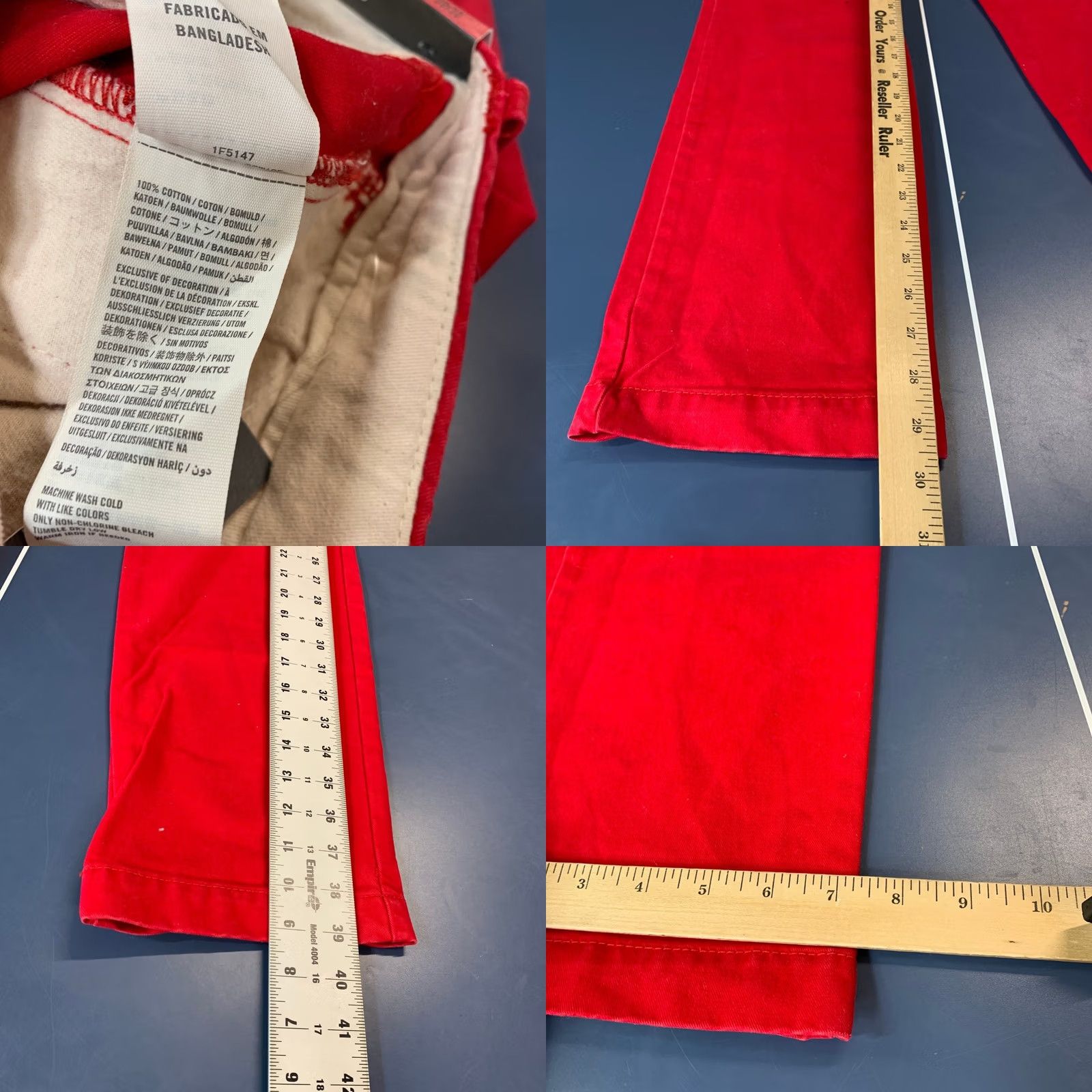 Abercrombie & Fitch Abercrombie Fitch Skinny Chino Pants Mens 30x30 Red NWT Size US 30 / EU 46 - 9 Thumbnail