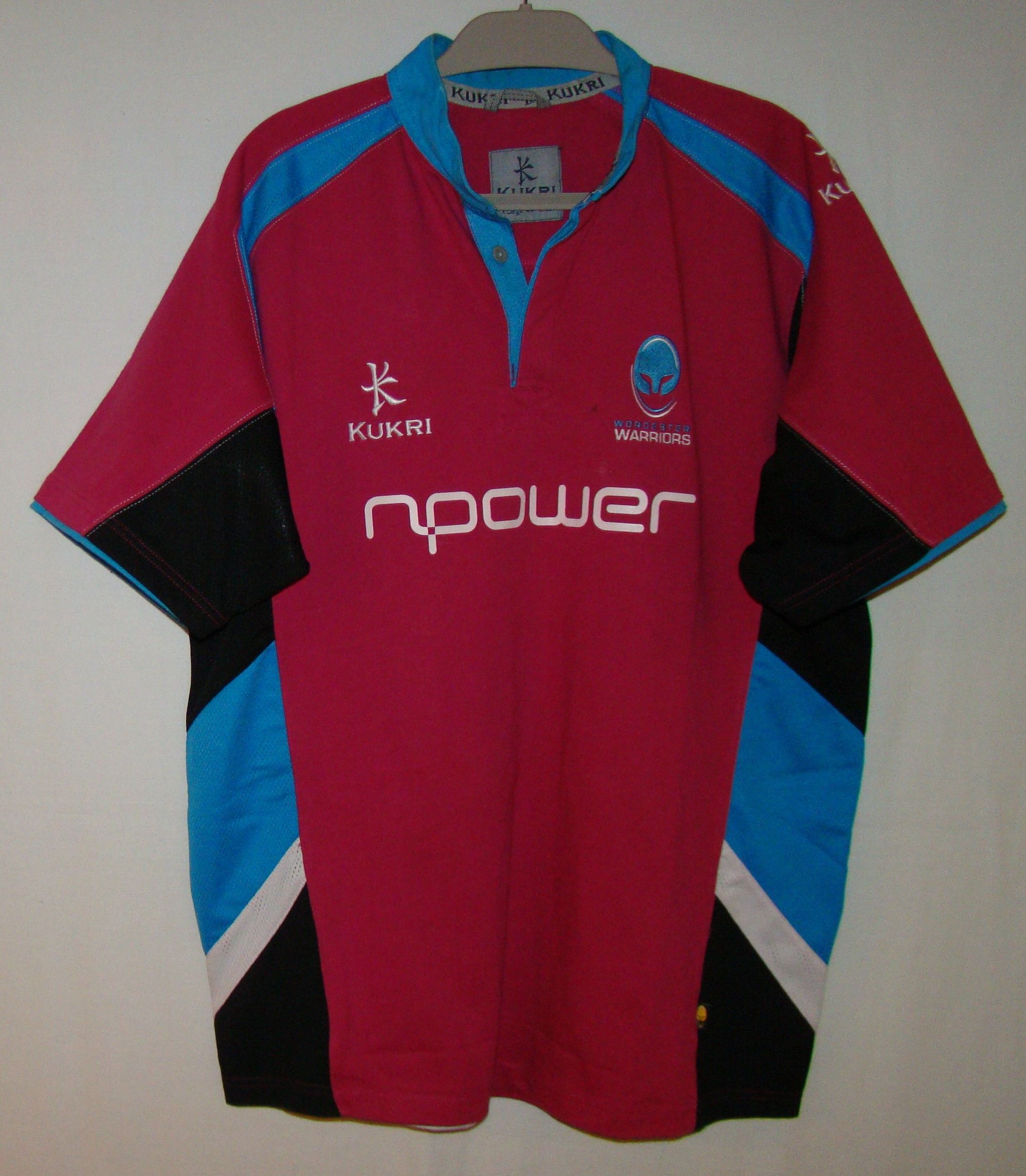 Other 2008-09 Worcester Warriors Kukri XL rugby shirt jersey Size US XL / EU 56 / 4 - 1 Thumbnail