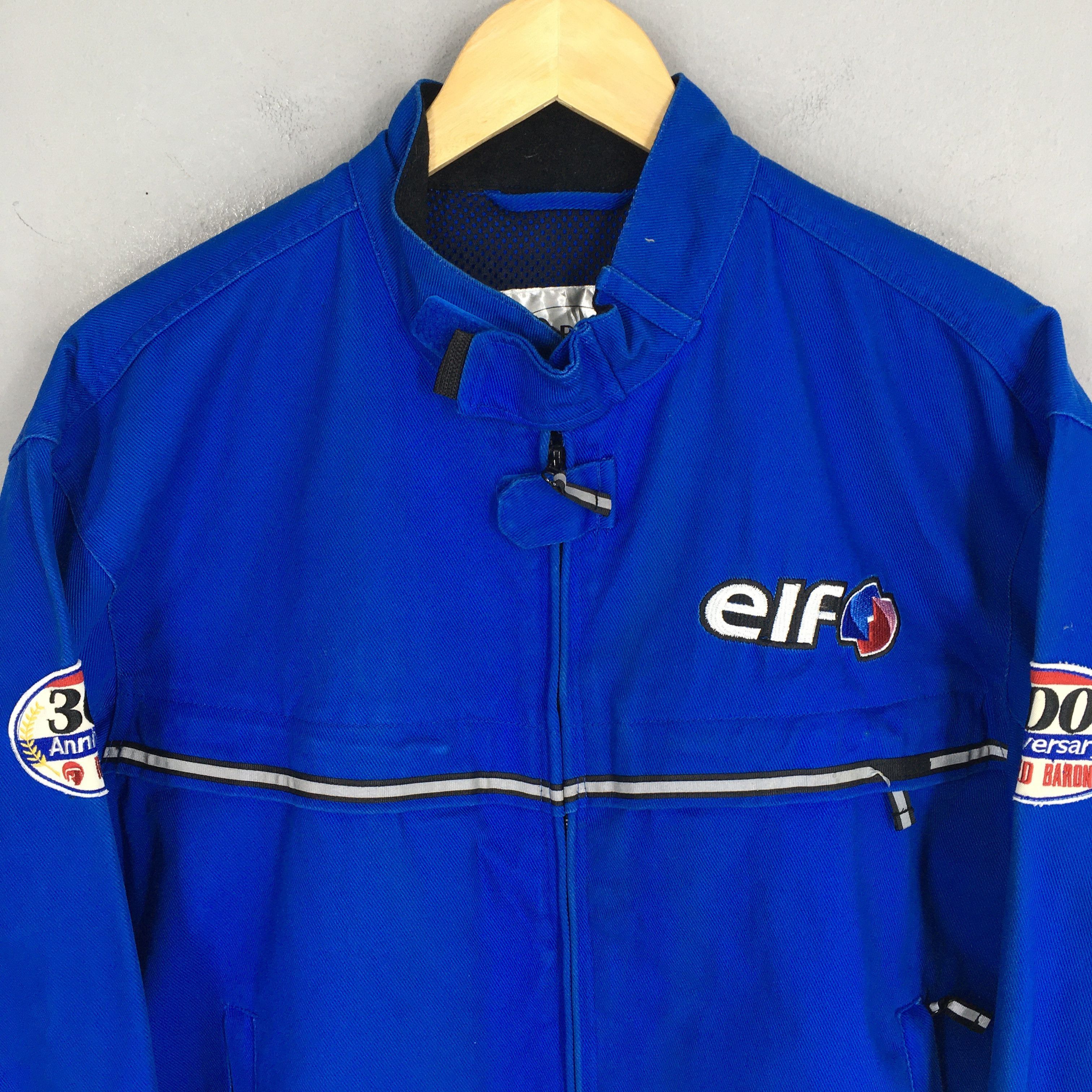 Honda Vintage 90's Elf Bikers Elf Riders Motorsports Jacket Large Size US L / EU 52-54 / 3 - 2 Thumbnail