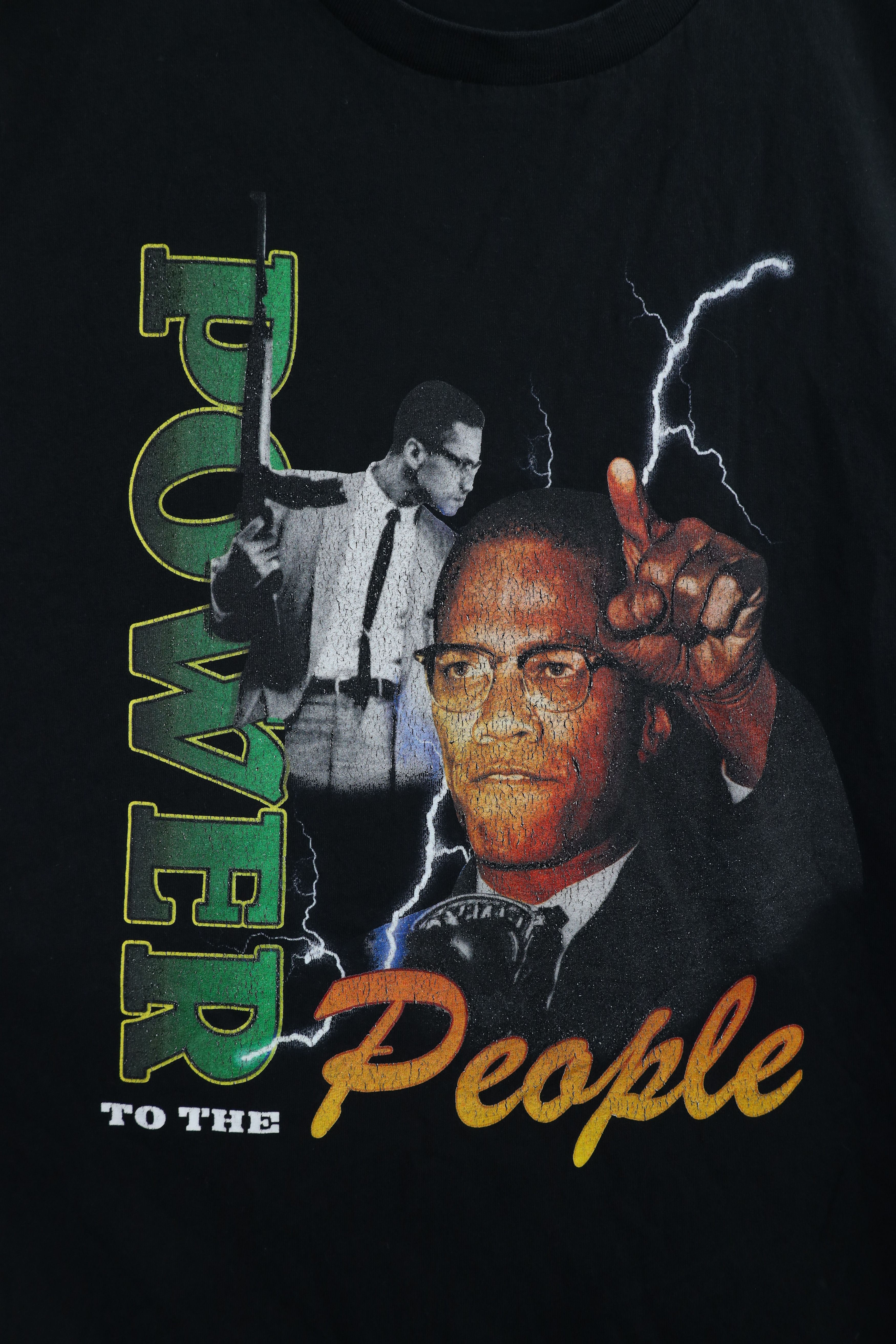 Vintage TDL The Dirty Label Malcolm X Power to the People T-Shirt Size US XXL / EU 58 / 5 - 4 Thumbnail