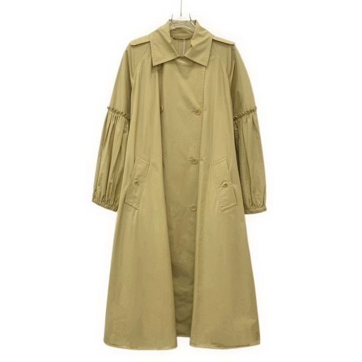 Max Mara Maxmara Brown Cotton Trench Coat Size S / US 4 / IT 40 - 1 Thumbnail