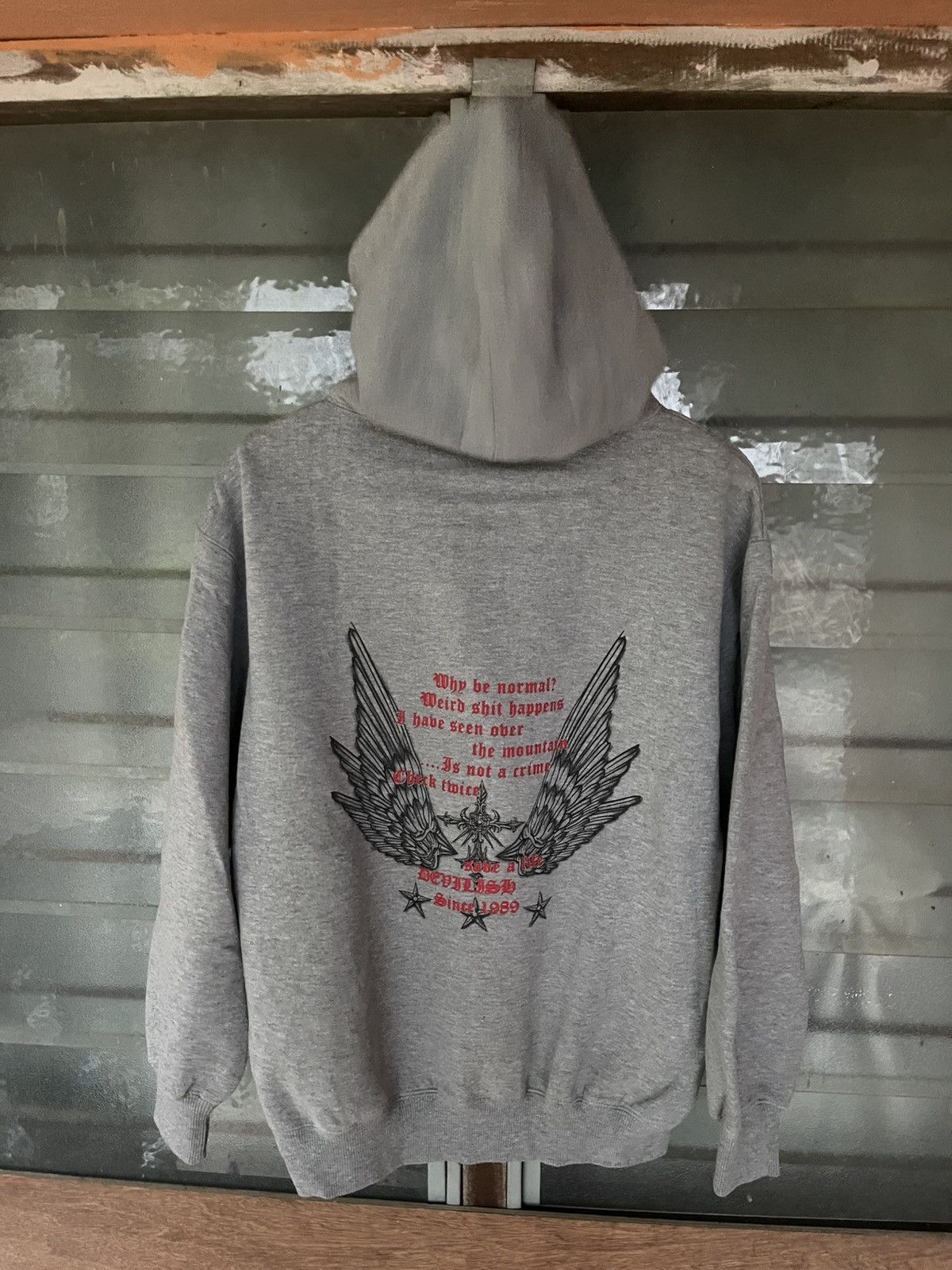 Japanese Brand Vintage 90's Dogcigar Punk LGB If Six Was Nine Hoodie Size US L / EU 52-54 / 3 - 11 Thumbnail