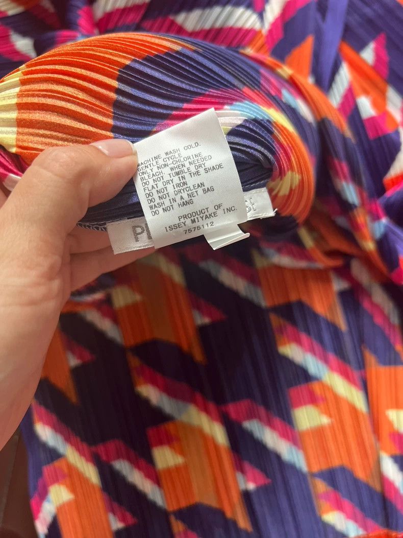 Issey Miyake Issey Miyake size:4 Yellow and purple pleated short-sleeve Size S / US 4 / IT 40 - 4 Thumbnail
