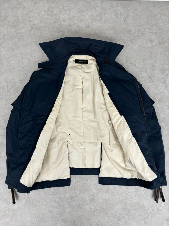 Dsquared2 AW2005 Dsquared2 Asymmetrical Navy Cargo Jacket Size US M / EU 48-50 / 2 - 7 Thumbnail