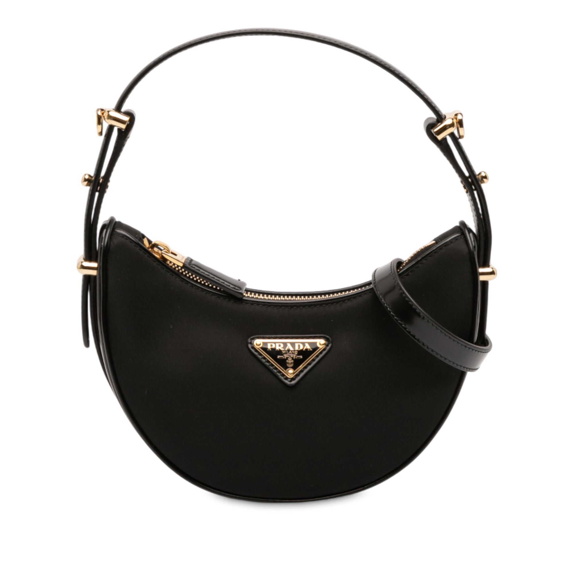Prada Small Re Nylon and Leather Arque Satchel Size ONE SIZE - 1 Thumbnail