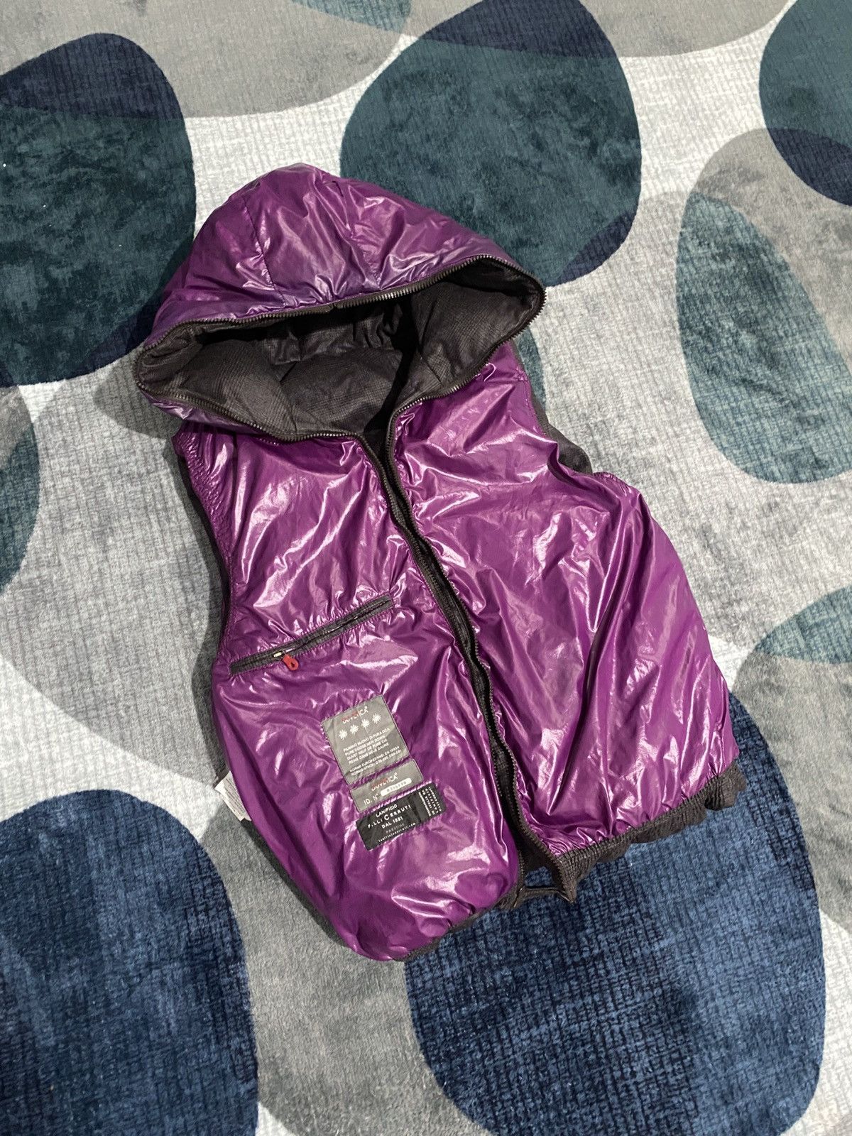 Le Grande Bleu (L.G.B.) 2000s Duvetica - Plaid Down Double Zip Riri Puffer Vest Size US L / EU 52-54 / 3 - 4 Thumbnail