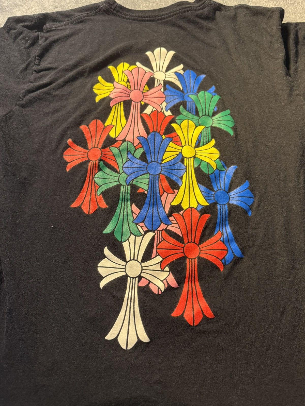 Chrome Hearts Chrome Hearts Multi Color Cross T Shirt | Grailed