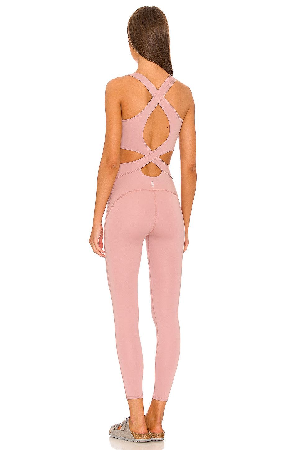 Free People Free People Movement Back It Up Jumpsuit Mauve Swoon Size 27" / US 4 / IT 40 - 2 Thumbnail
