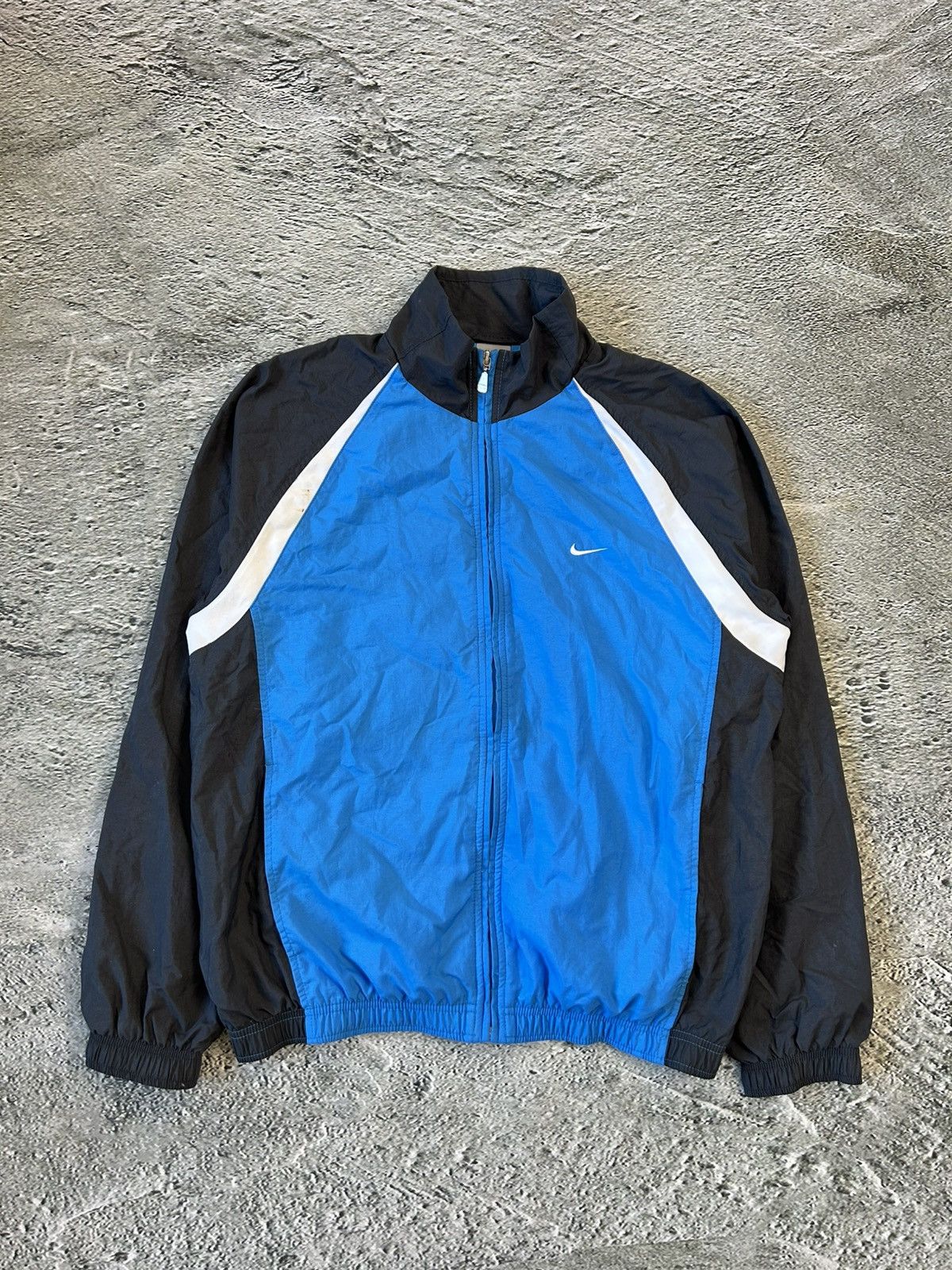 Nike × Vintage Nike track jacket nylon baby blue white vintage drill Y2K TN Size US M / EU 48-50 / 2 - 1 Thumbnail