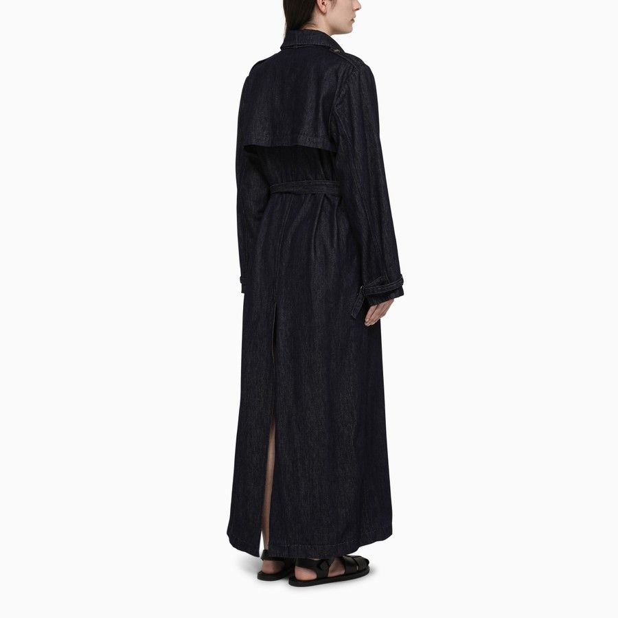 Dries Van Noten o1d2blof0824 Long Coat in Indigo Blue Size XS / US 0-2 / IT 36-38 - 3 Thumbnail