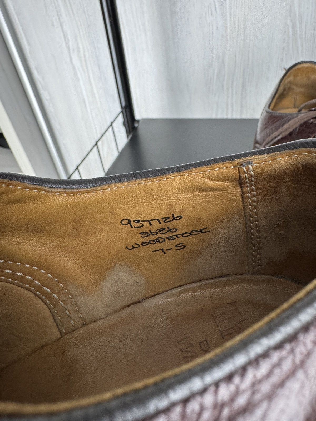Tricker's Tricker’s Burgundy Brown Woodstock Derby Kudu Leather Shoes Size US 8 / EU 41 - 15 Thumbnail