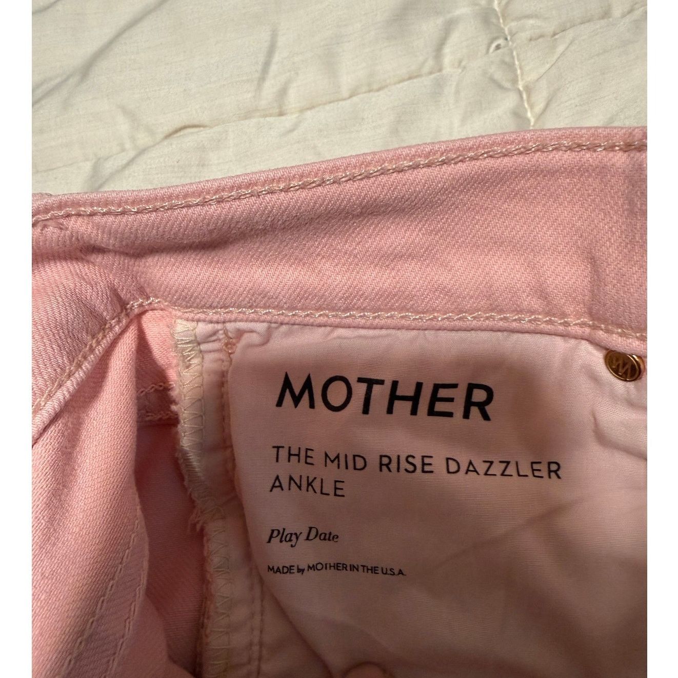 MOTHER Mother Jeans Pink Mid-Rise Dazzler Ankle - Size 25 Size 25" / US 0 / IT 36 - 5 Thumbnail