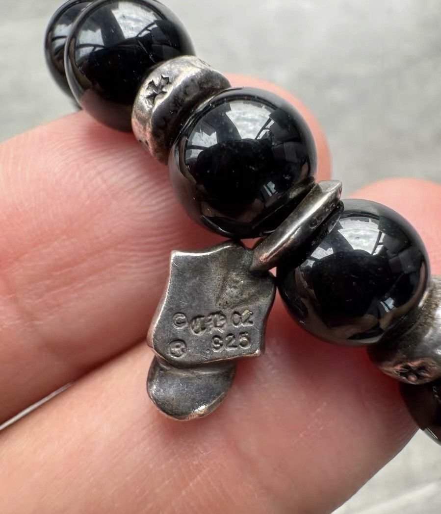 Chrome Hearts Chrome Hearts Rolling Stones Obsidian Bracelet Size ONE SIZE - 5 Thumbnail