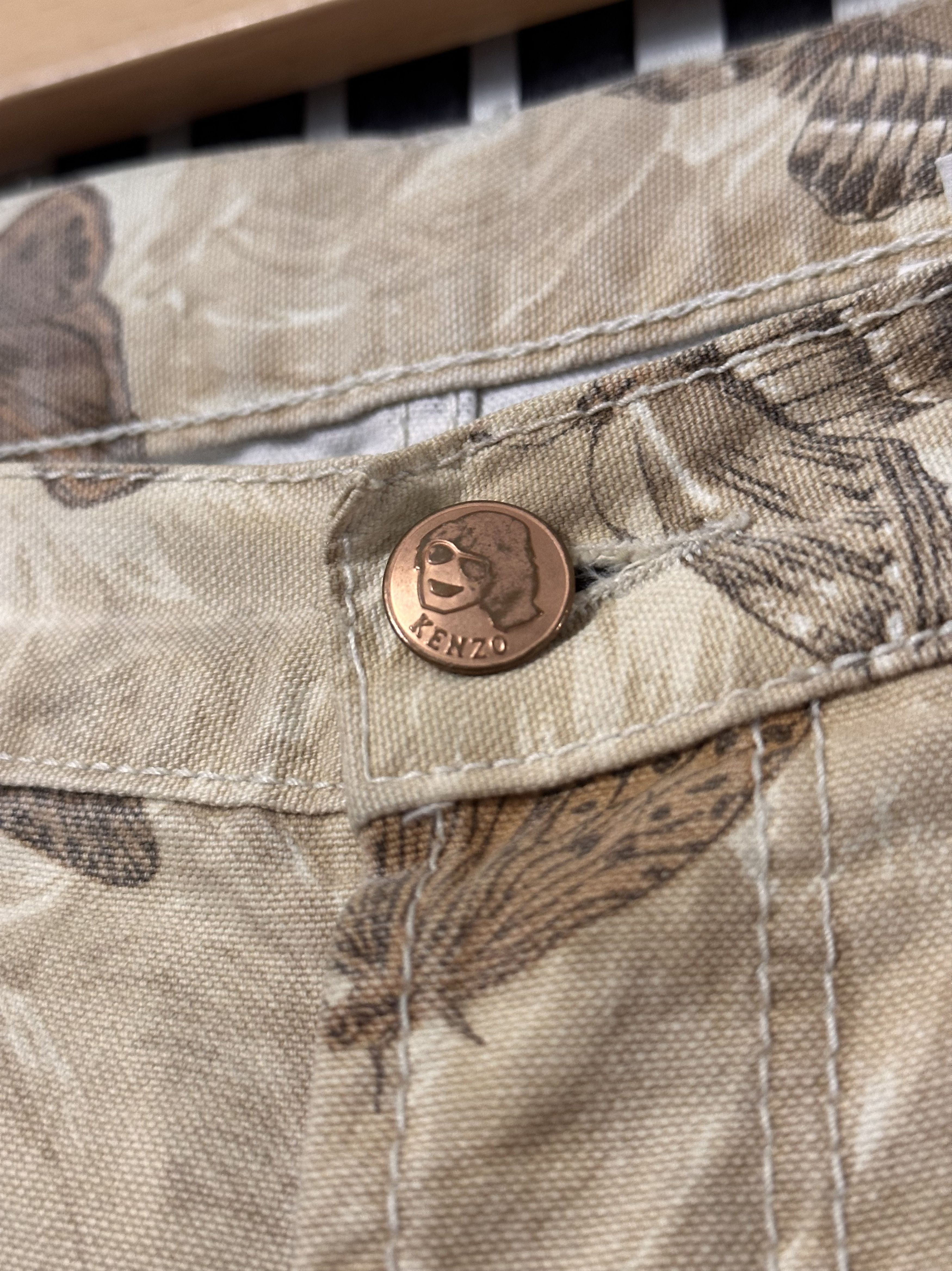 Japanese Brand × Kenzo × Vintage 90’s Kenzo x Miyuki “Butterflies Freedom” Art Y2k Denim Pant Size US 31 - 8 Thumbnail