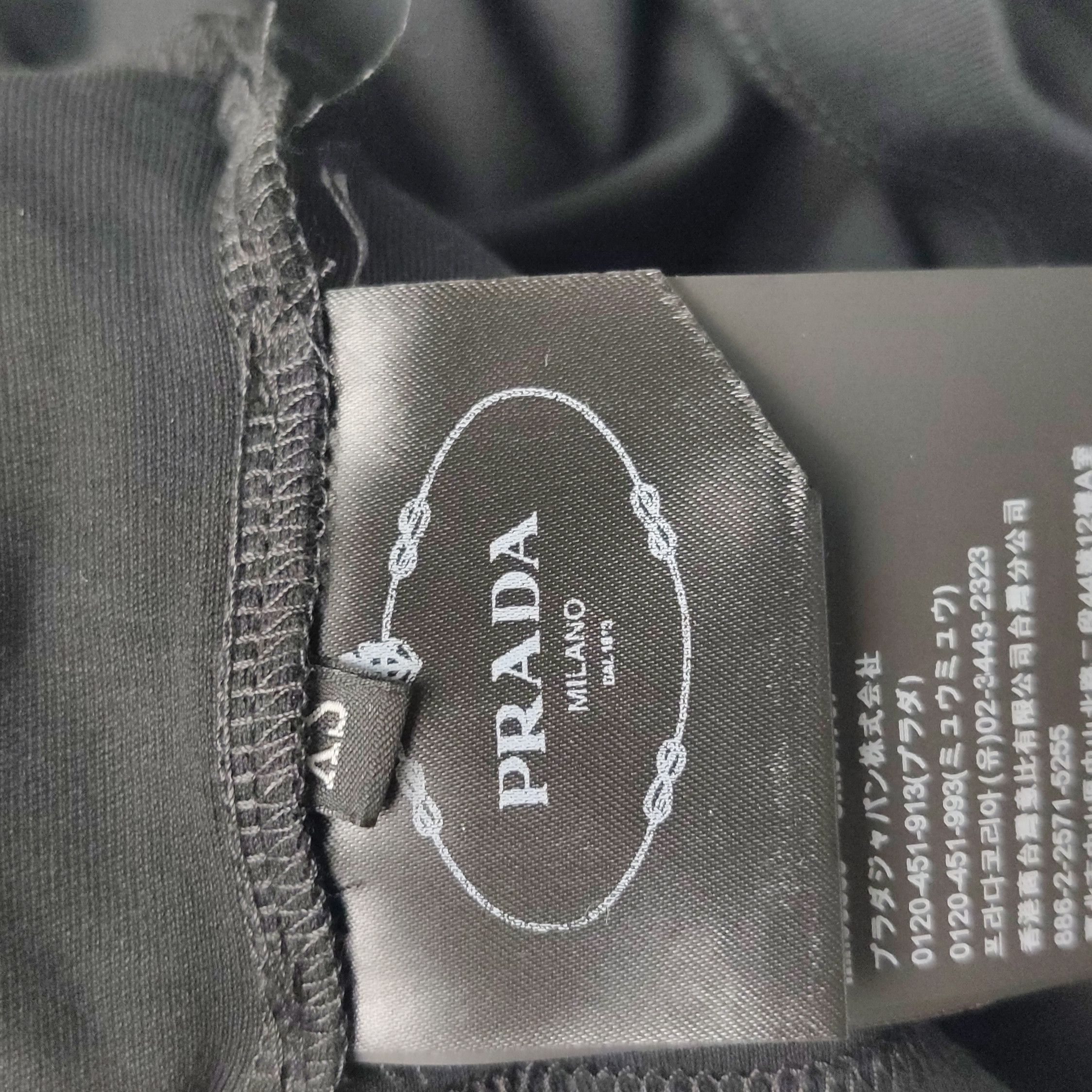 Prada Prada Black Cotton Cropped T. Size XS / US 0-2 / IT 36-38 - 8 Thumbnail