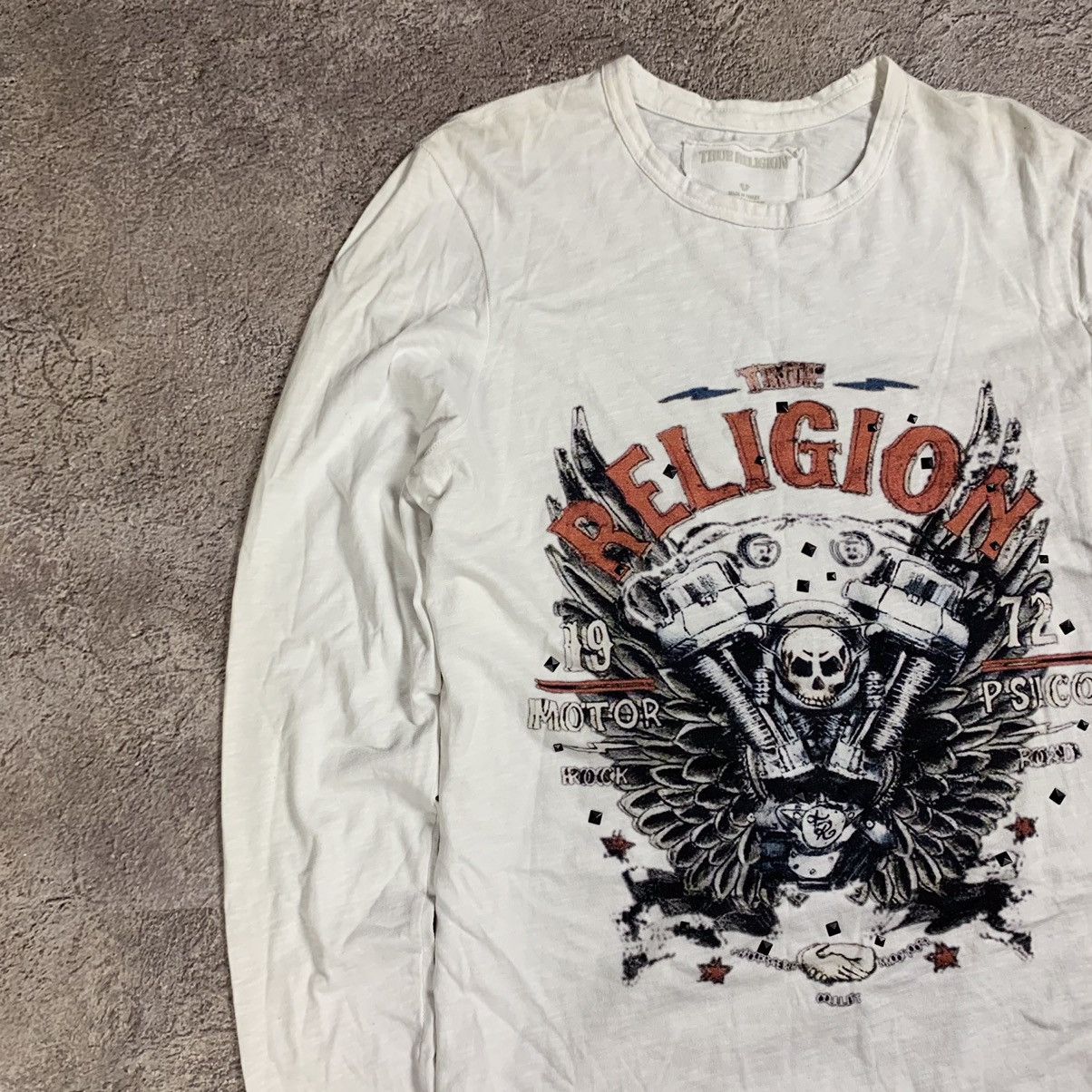 Vintage Vintage Y2K True Religion Graphic Tee Skulls Grunge Faded S Size US S / EU 44-46 / 1 - 4 Thumbnail