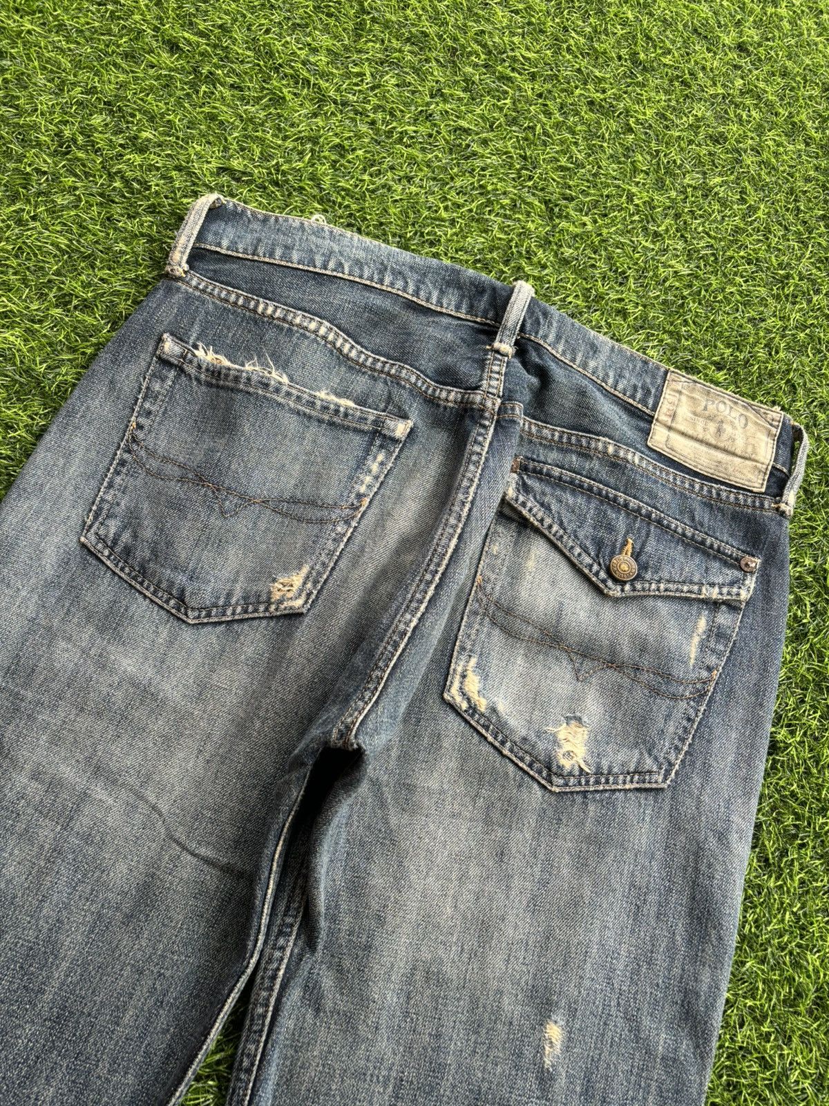 Polo Ralph Lauren Distressed Denim Polo Ralph Lauren Jeans Size US 32 / EU 48 - 8 Thumbnail