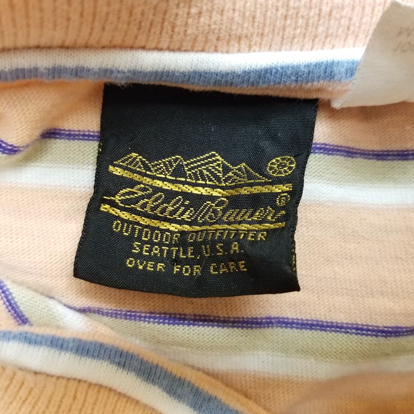 Eddie Bauer VINTAGE Eddie Bauer Shirt Mens L Salmon Orange Polo 100% Cotton Short Sleeve Polo Shirt Casual Mens Size US L / EU 52-54 / 3 - 4 Thumbnail