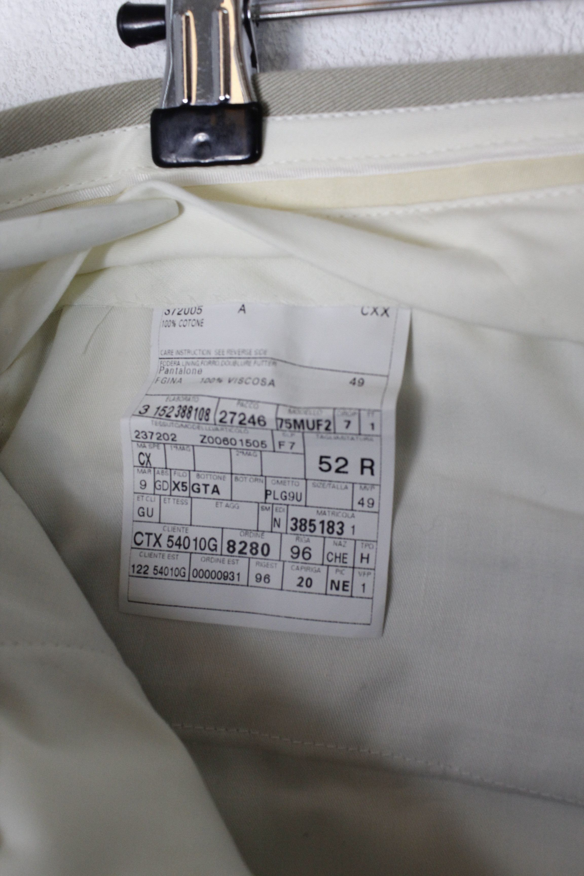 Gucci Vintage Gucci by Tom Ford Beige Twill Cotton Pants Trousers Size US 36 / EU 52 - 7 Thumbnail