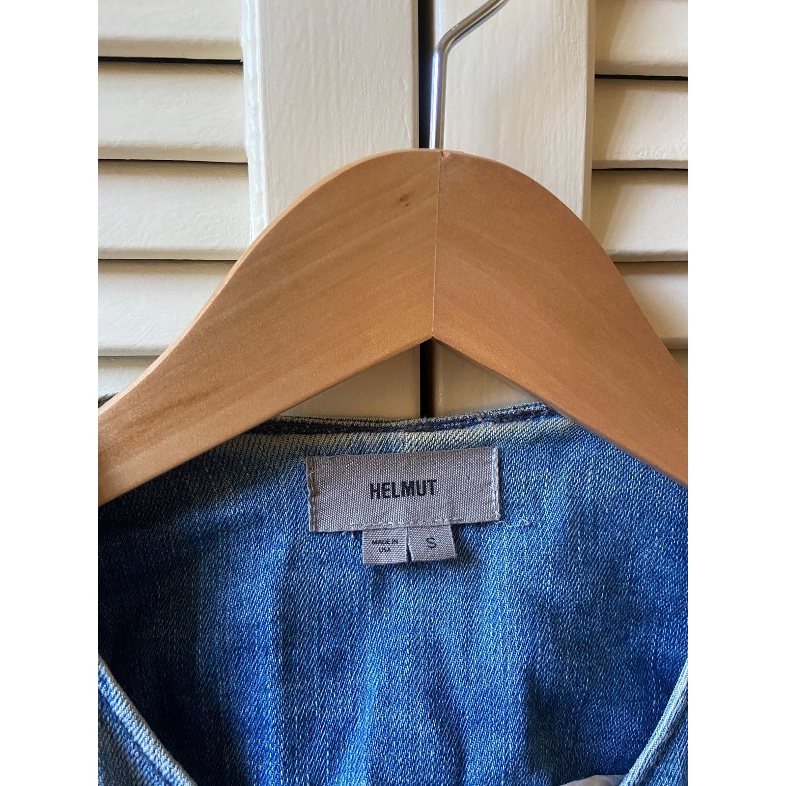Helmut Lang Helmut Lang Asymmetrical Blue Denim Jean Jacket Motorcycle Size US S / EU 44-46 / 1 - 4 Thumbnail