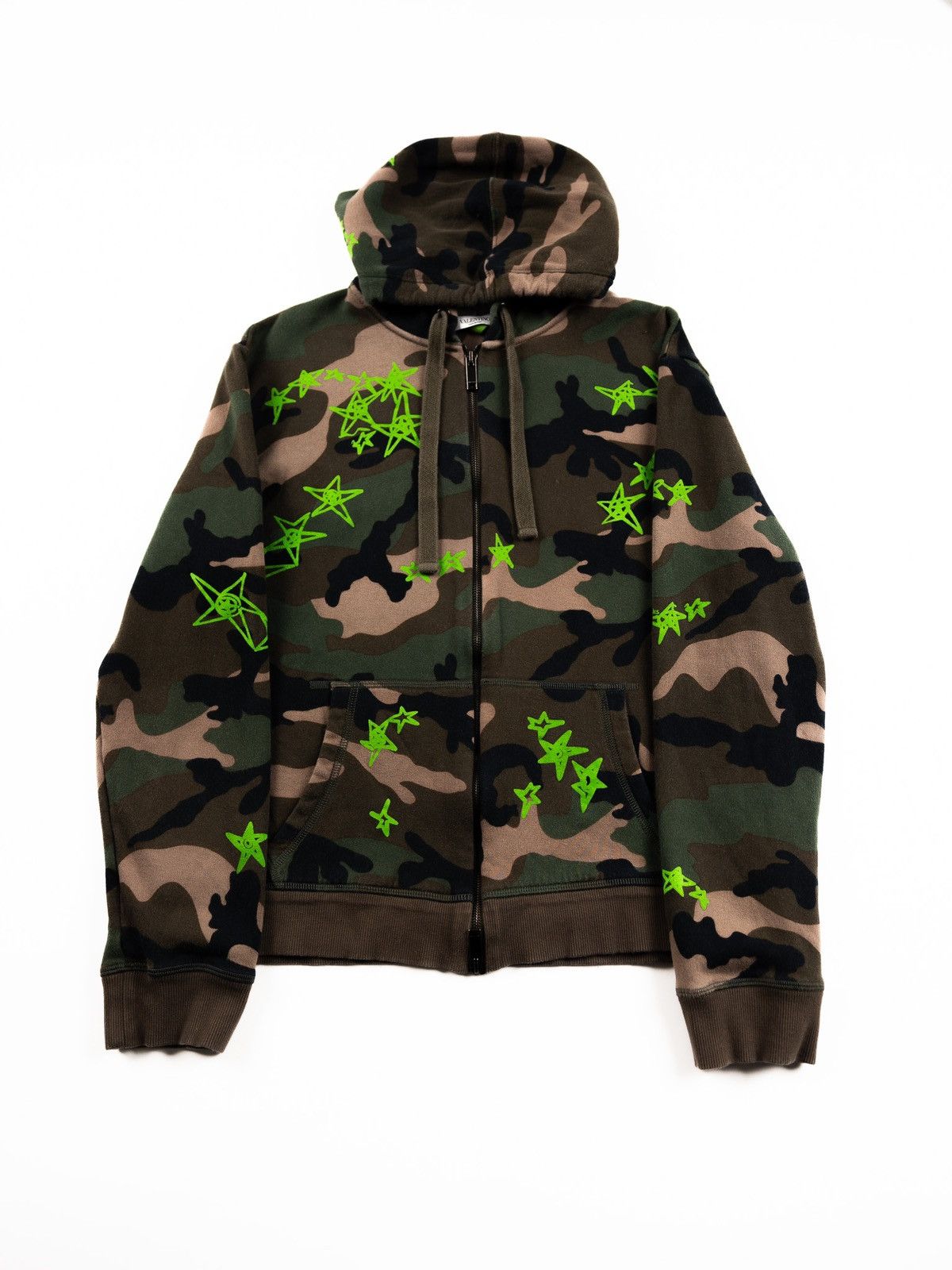 Valentino Valentino Camo Zip Up Hoodie Size US S / EU 44-46 / 1 - 1 Thumbnail