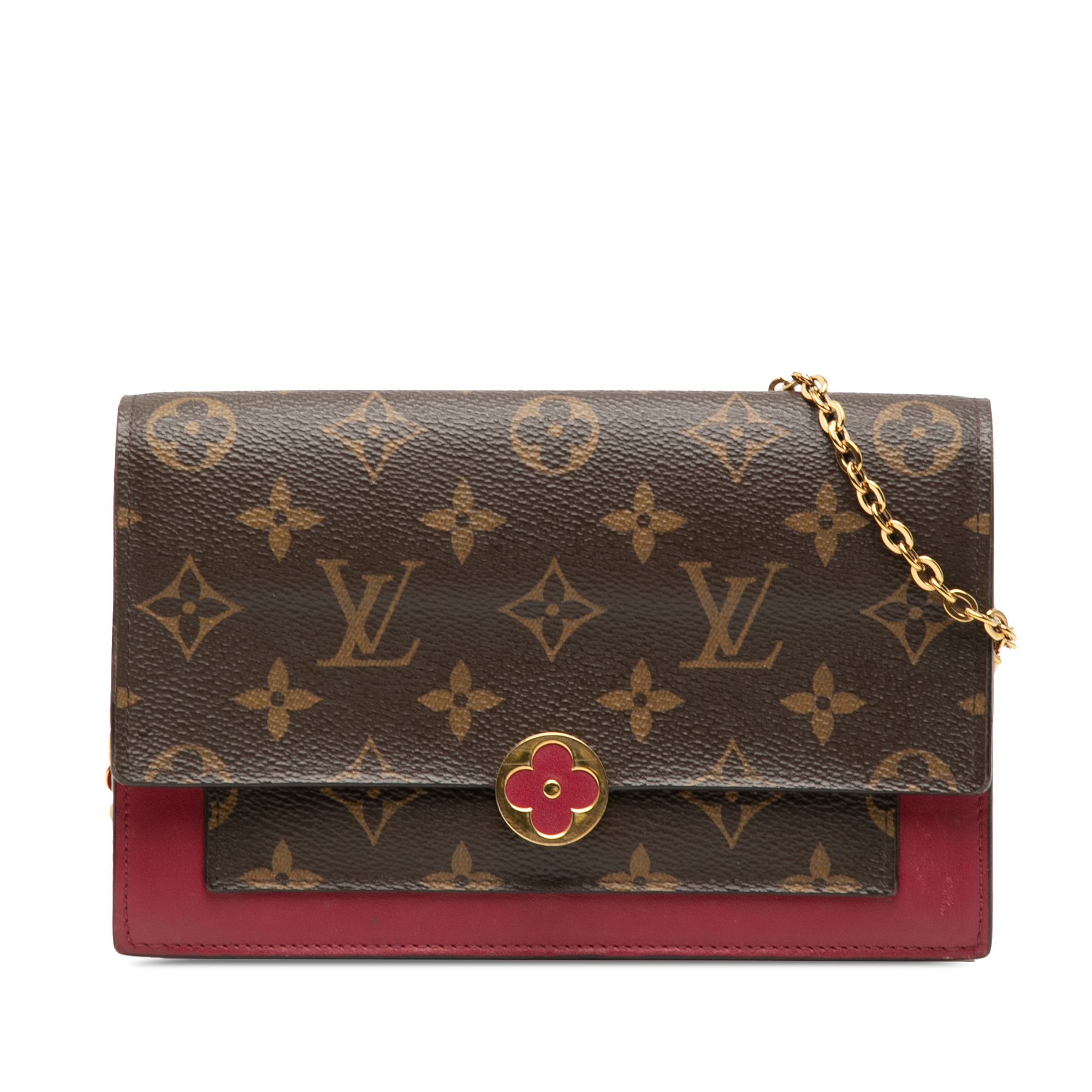 Louis Vuitton Monogram Flore Wallet On Chain