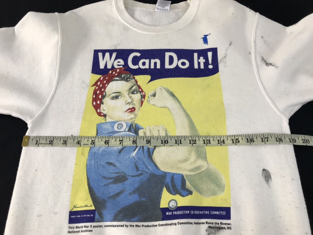 Jerzees × Vintage Vintage Sweatshirt Rosie The Riveter World War 2 Poster Size US M / EU 48-50 / 2 - 12 Thumbnail