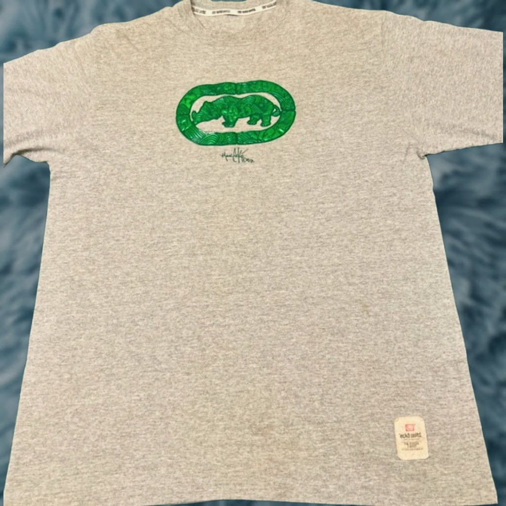 Ecko Unltd. VINTAGE Ecko Unltd Shirt Mens XL Emerald Green Classic Logo Hip Hop 90s Y2K VTG Size US XL / EU 56 / 4 - 1 Thumbnail