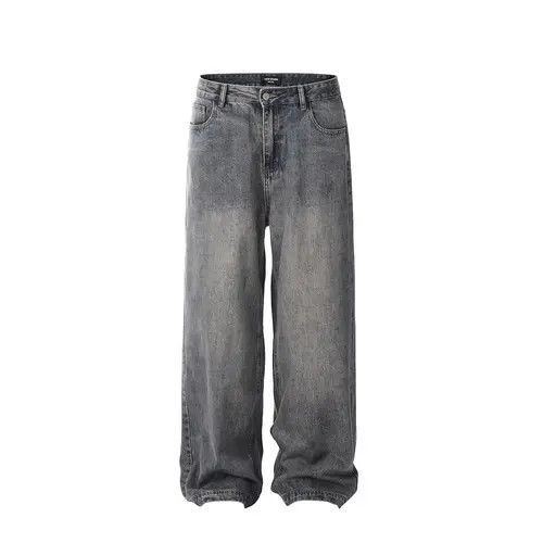 VIBE American retro all-match washed distressed jeans Size US 34 / EU 50 - 7 Thumbnail