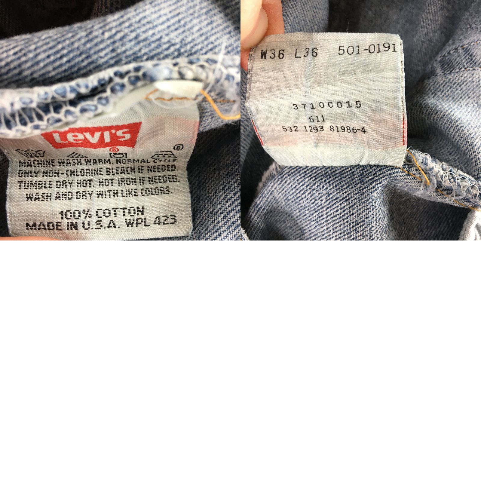 Levi s Retro 501 Style USA Made Mens Button Fly Denim Straight Leg Vintage Levis Jeans 36x36 Grailed