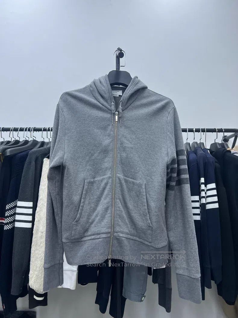 Thom Browne Thom Browne Gray Zip Jacket Size US L / EU 52-54 / 3 - 1 Thumbnail