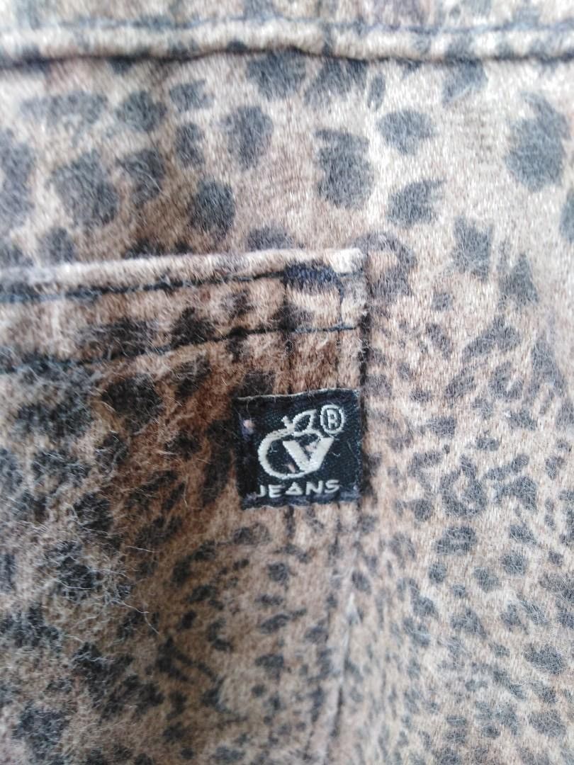 Designer Vitamina Italy Leopard Print Jeans Size US 32 / EU 48 - 7 Thumbnail