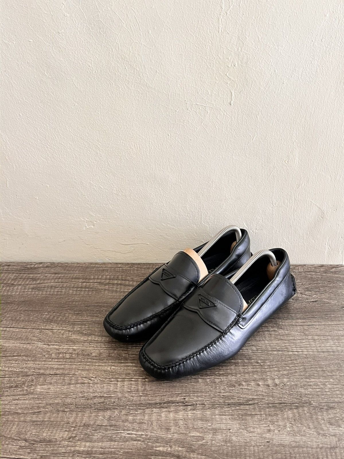 Prada Logo Loafers Size US 6 / EU 39 - 4 Thumbnail