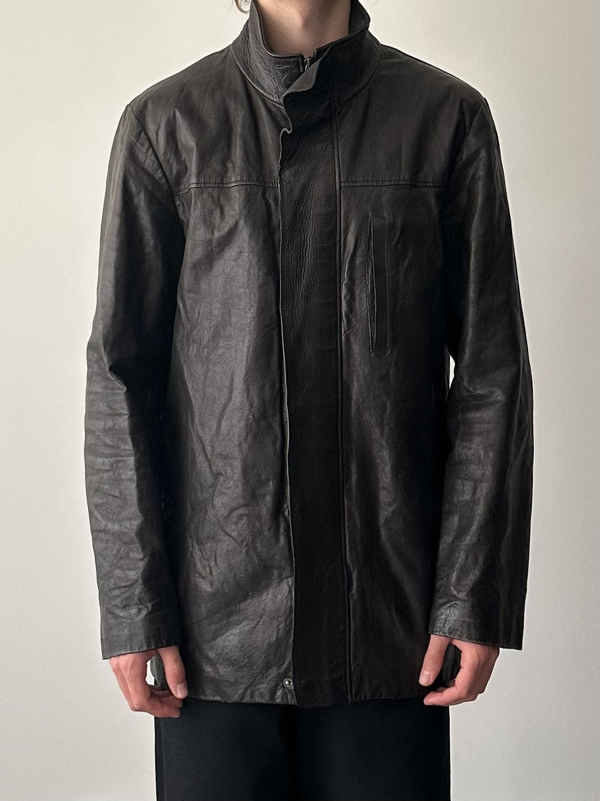 Jil Sander Jil Sander by Raf Simons Leather Jacket Size US M / EU 48-50 / 2 - 3 Thumbnail