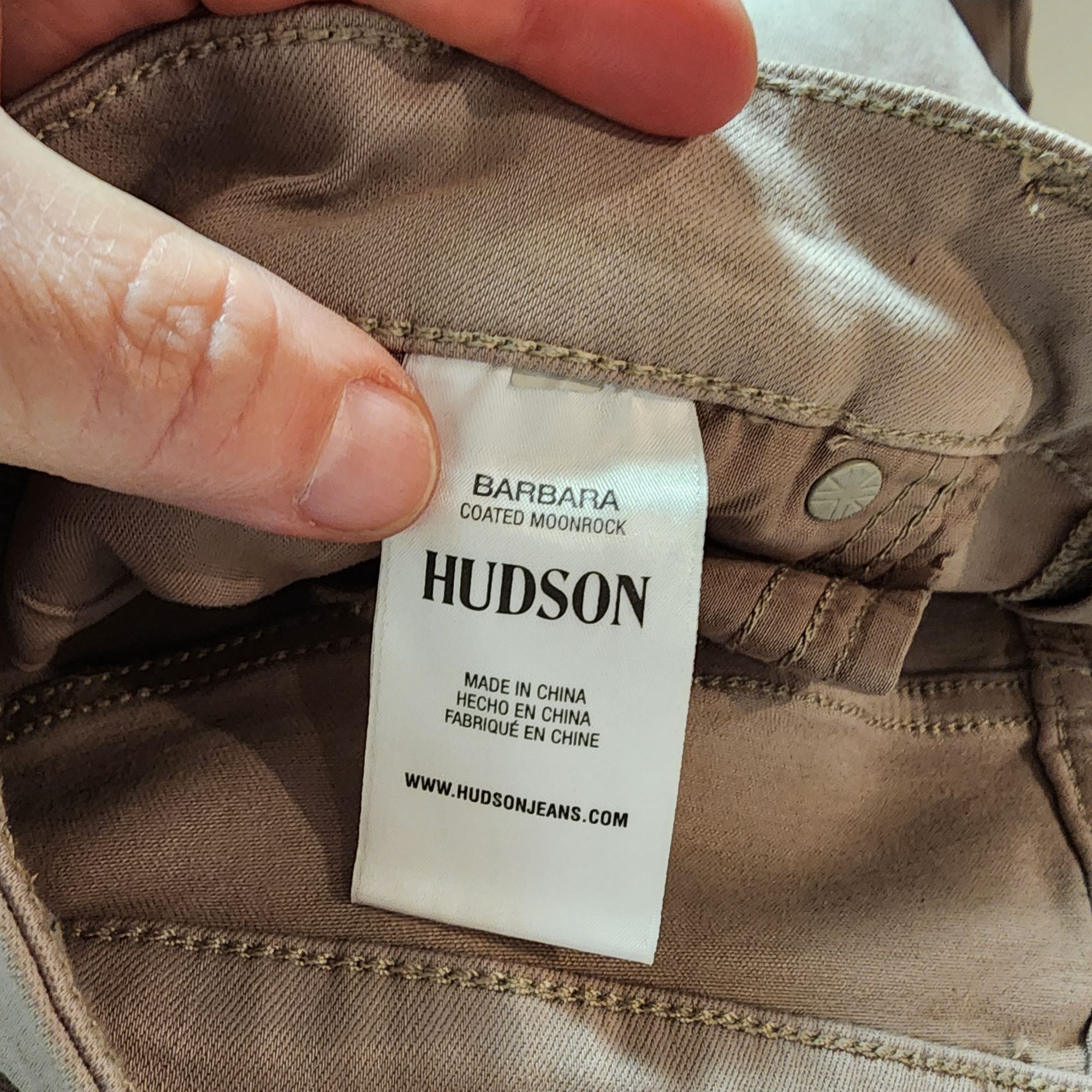 Hudson Hudson Womens Barbara Coated Moonrock Jeans Size 32 Beige Fl Size 24" / US 00 / IT 34 - 4 Thumbnail